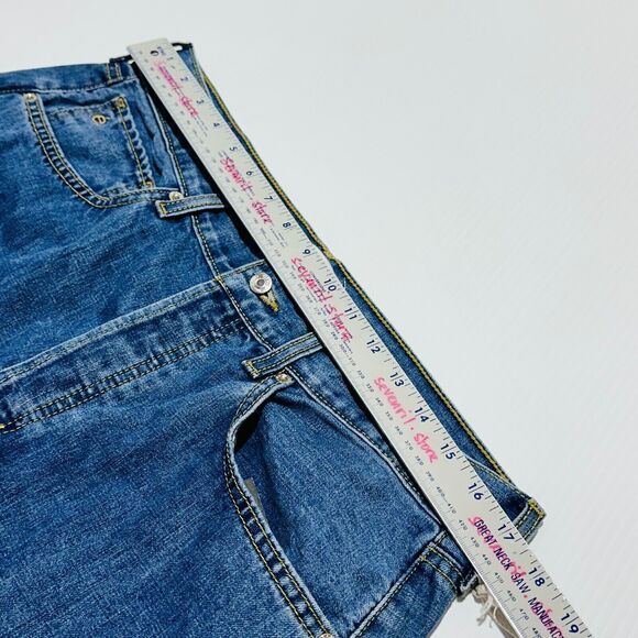 Etica Stanton Jeans Women's 30 Blue Denim Relaxed Fit Button-Fly Wide-Leg NWT - Picture 5 of 10